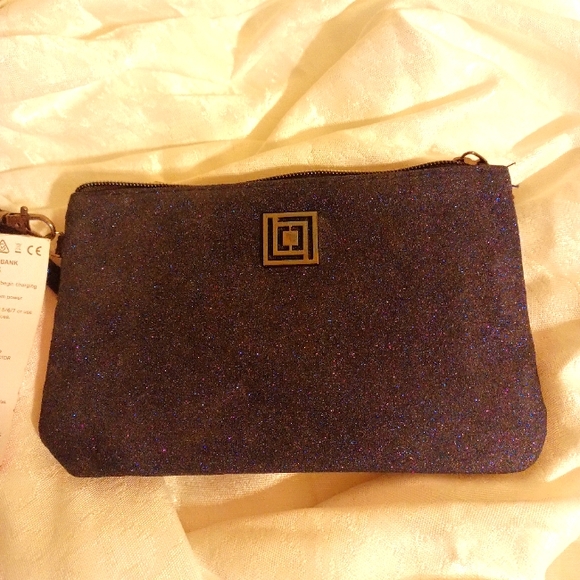 Liz Claiborne NWT blue sparkle charging wallet android I phone compatible - Picture 1 of 5
